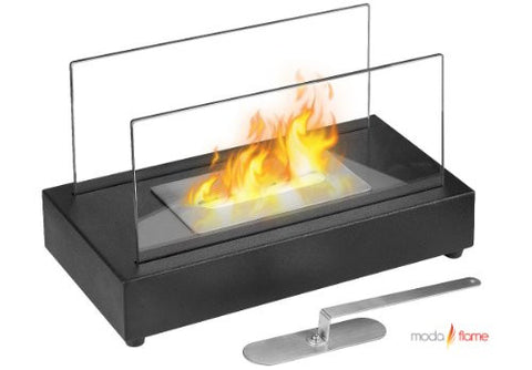 Vigo Table Top Ethanol Fireplace Black