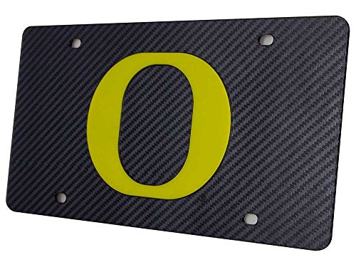 Elite Plate, Carbon Fiber Look, Acrylic, 12" x 6" x .25", Oregon (not in pricelist)