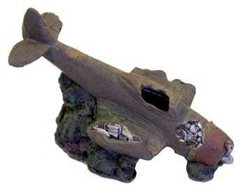 Sunken WWII Plane w/Cave 4.75 2.5 x 3
