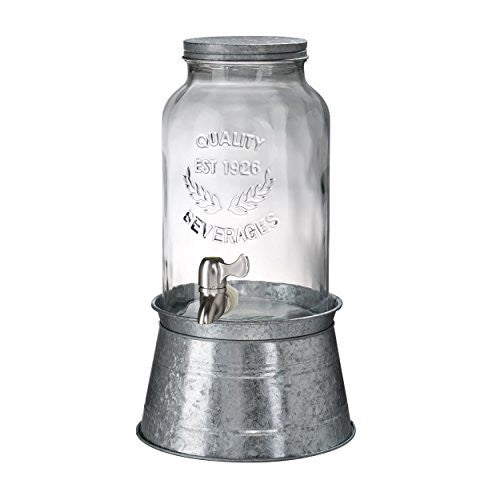 OASIS BEVERAGE SERVER W/GALVANIZED STAND, 1.5 GALLONS