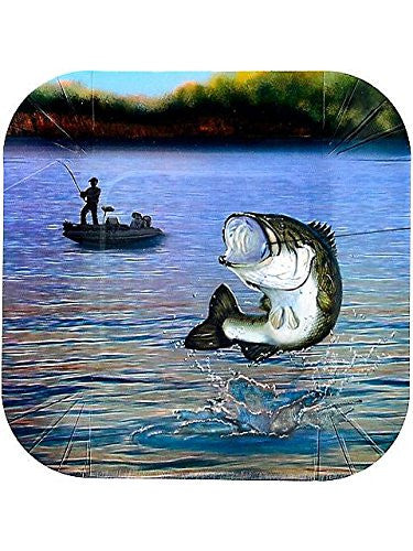 Gone Fishin' 7" Plates-Square - 8 pk.