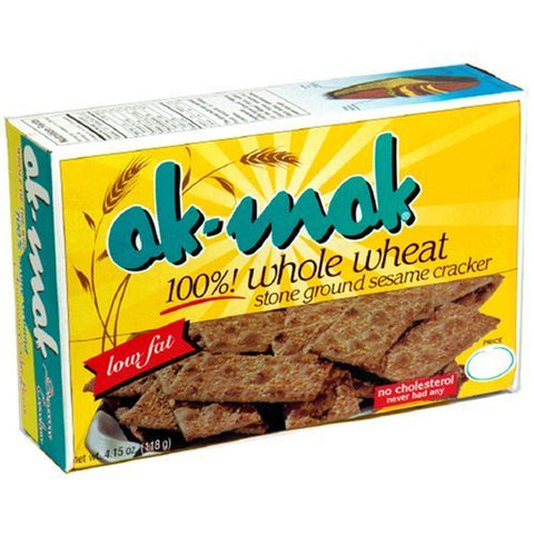 Ak-Mak Whole Wheat Sesame Crackers 4.15 oz