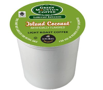 Green Mountain Coffee, Island Coconut, SPRING LTO, k-cup