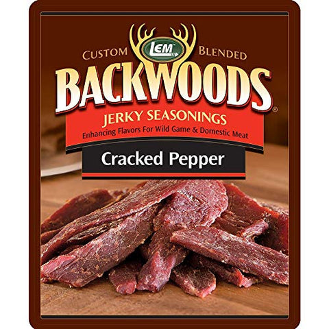 Backwoods Cracked Pepper Jerky Seasoning for 5 Lbs., 5.6oz