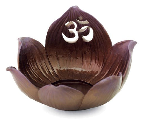 Multi-function Lotus Flower Top with Om Symbol, 3.25 x 4.5 in