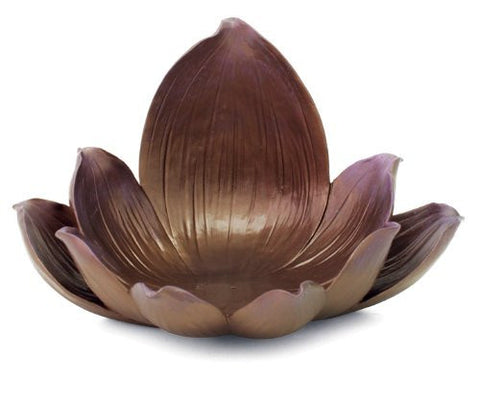 Multi-function Lotus Flower Pedestal or Incense Holder, 5 x 8.25 in