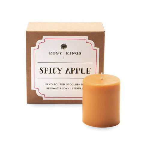 Beeswax Blend Votive - 4 Piece Gift Box, Spicy Apple