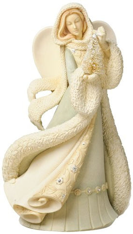 Foundations Angel with Christmas Tree Figurine