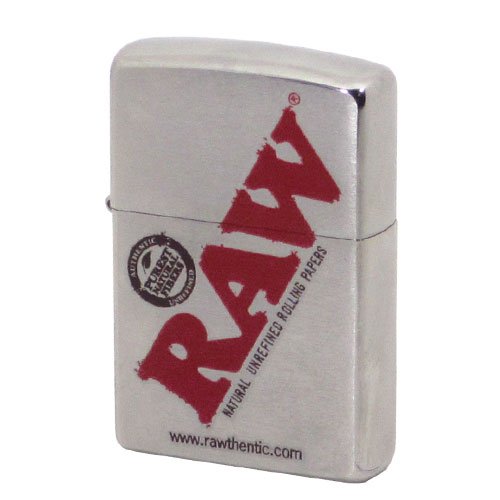 Raw Zippo Cn009683-200 Custom Zippo In Brushed Chrome