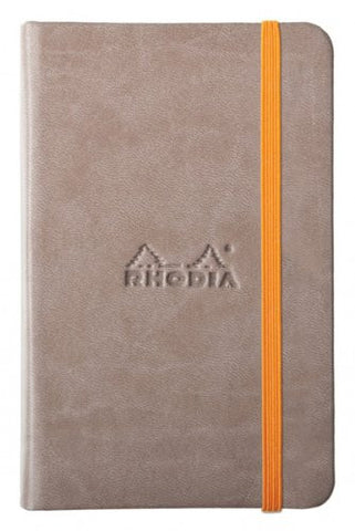 Rhodia Rhodiarama Webnotebooks 3 1/2 x 5 1/2 Blank 96 Sheets Taupe