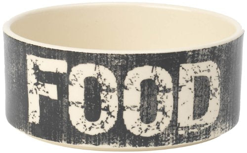 Vintage Stoneware Dog Bowl, Food 3.5-cup