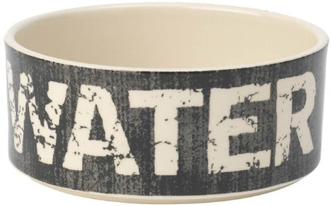 Vintage Stoneware Dog Bowl, Water 3.5-cup