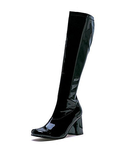 3" Gogo Boots with Zipper, White, Size 6