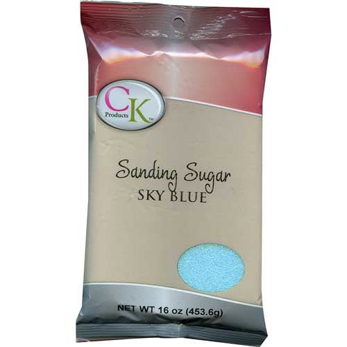Sky Blue Sanding Sugar, 16 oz