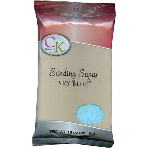 Sky Blue Sanding Sugar, 16 oz