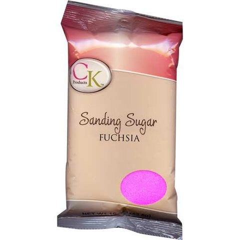 Fuchsia Sanding Sugar, 16 oz