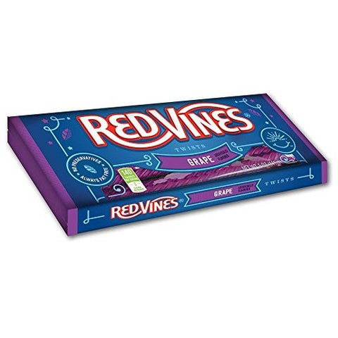 AMERICAN LICORICE COMPANY, KINGSIZE RED VINES GRAPE VINES TWIST TRAY 5OZ