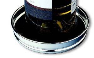 Coupe Wine Bottle Coaster, Silver Plated