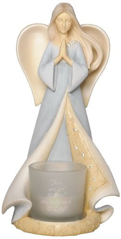 Foundations Memorial Angel Figurine with Votive Holder