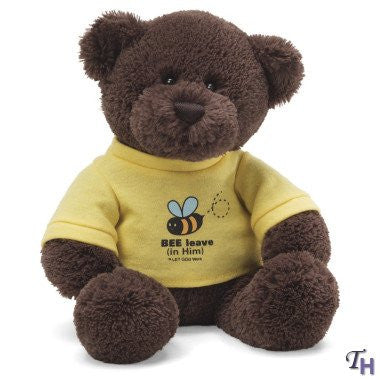 Gund Let God Work In Bee T-shirt Plush Bear