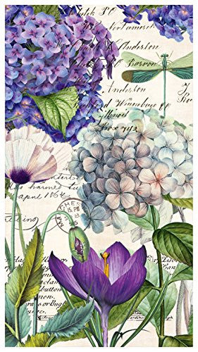 Paper Hostess Napkins, Hydrangea