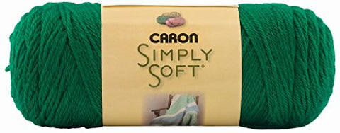 Caron Simply Soft Yarn - Solid Kelly Green 315 Yards 6 OZ