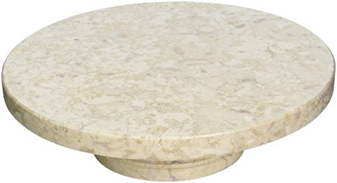 MARBLE KITCHENWARE BYZANTINE - 10” x 10” Cake Plate on Pedestal