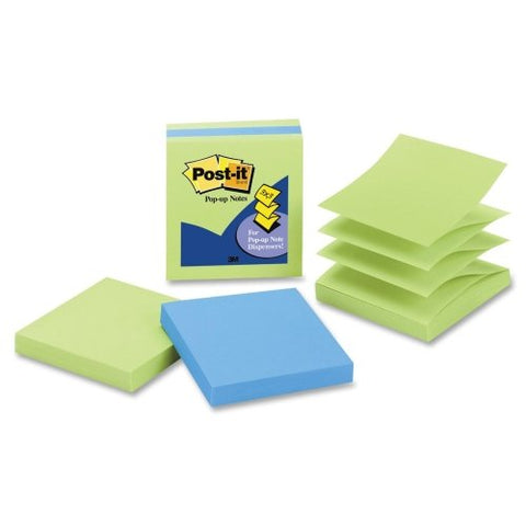 Pop-up Notes Asst Ultra 3 in x 3 in 100 shts/pad, 3 pads/pk