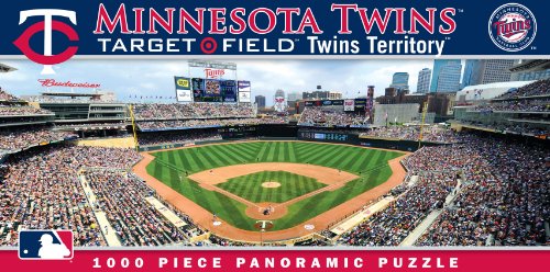 Panoramic 1000pc Puzzles - Minnesota Twins, 15.75" X 8" X 2"