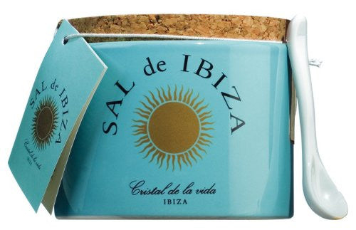Sal de Ibiza Fleur de Sel in Ceramic Jar with Spoon, 4.4 oz