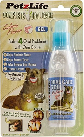 PetzLife Oral Care Gel with Salmon Oil - 4 oz, Blister Pack