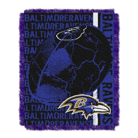 Baltimore Ravens NFL "Double Play" Woven Jacquard Throw 46" x 60"