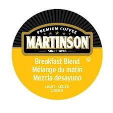 MARTINSON COFFEE, BREAKFAST BLEND (24 SINGLE SERVE CUPS)