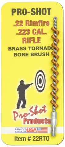 Pro-Shot- Bronze Tornado Bore Brush 22cal Rifle