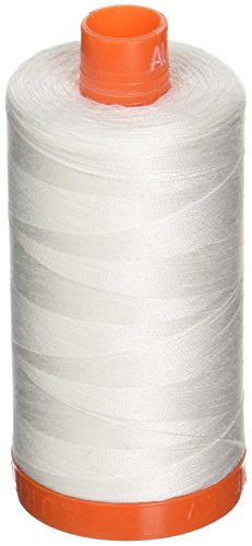 Aurifil- 50wt Cotton 1,422yd, Natural White