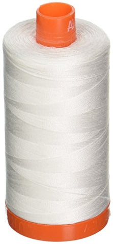 Aurifil- 50wt Cotton 1,422yd, Natural White