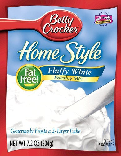 Betty Crocker Fluffy White Frosting Box Mix 7.2 OZ