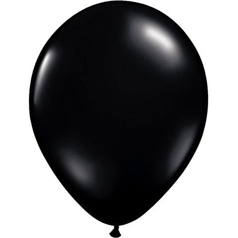Qualatex 9" Black Latex Balloons