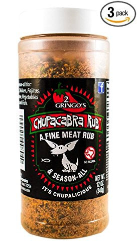 2 Gringos Chupacabra Rub Original 12 Ounce (Pack of 3)
