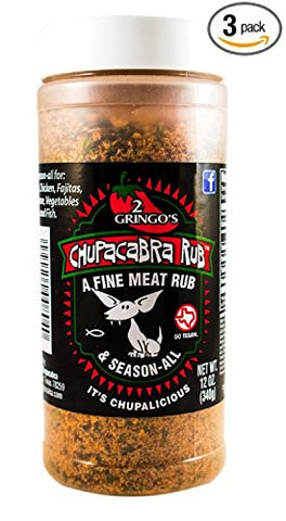 2 Gringos Chupacabra Rub Original 12 Ounce (Pack of 3)