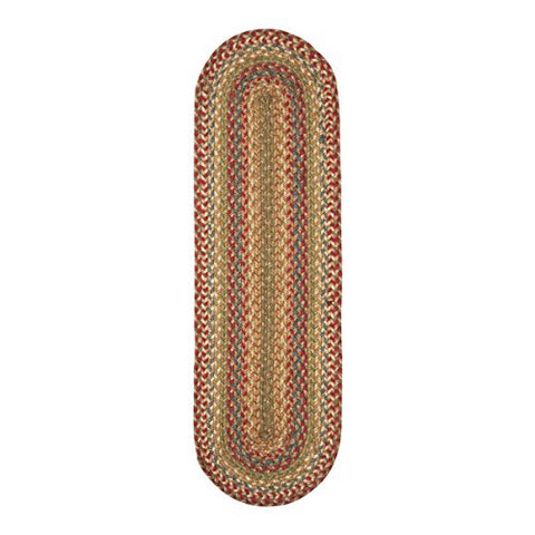 Azalea Jute Braided Table Runner 11" x 36" Oval