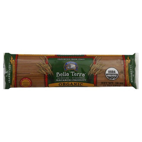 Bella Terra Pasta Spaghetti Whole Wheat Organic 16.0 OZ