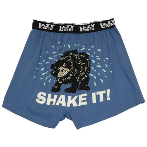 Lazy One Comical Boxers, Shake It! Bear, XL
