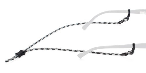 Croakies Adjustable Terra Spec Cords, Black/White