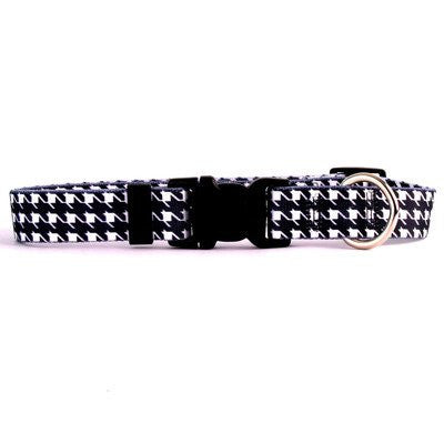 Houndstooth Collection - Standard Collar, Small, White and Black