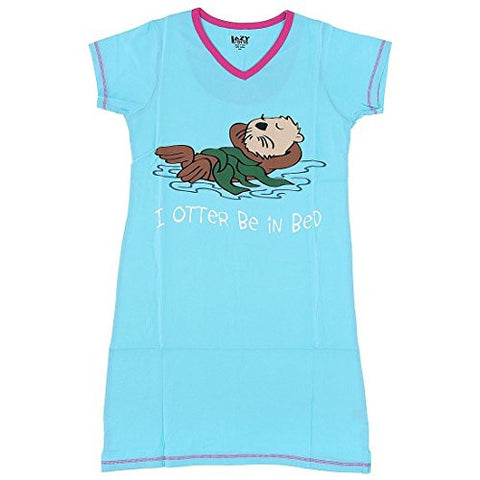 Lazy One I Otter Be In Bed - 133, Nightshirt, L - XL