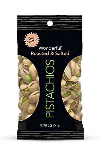 Wonderful Pistachios, Roasted & Salted, 5 Oz Peg Bag