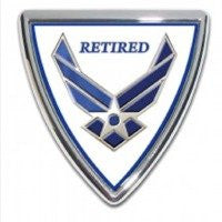 Air Force Chrome Auto Emblem (Retired)