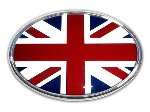 British (Oval) Chrome Emblem