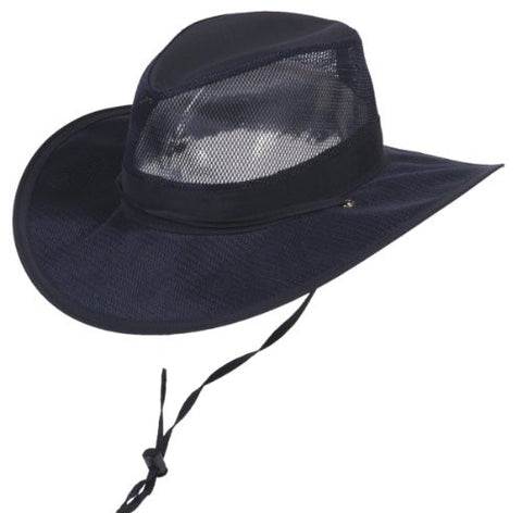 Airflow Light Weight Supplex Outdoor Hat - Navy, Large
